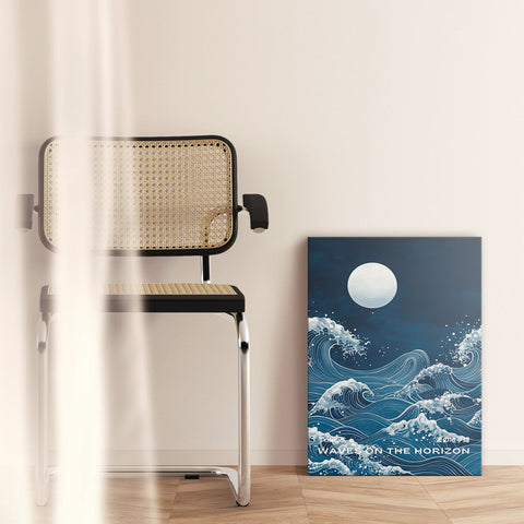 Cuadro decorativo en lienzo inspirado en el arte japonés, colección Travesía Zen – Intuitivo