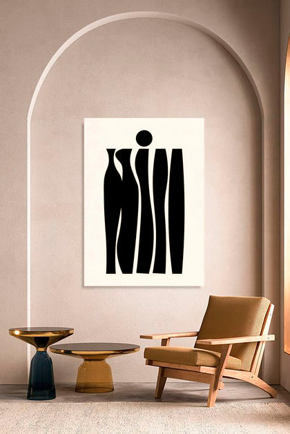 Cuadro minimalista en lienzo, arte moderno para decoración de pared – Intuitivo