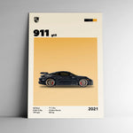 Cuadro decorativo Porsche 911 GT3 – Precisión alemana con alma de circuito