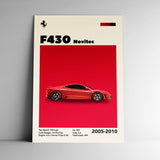 Cuadro decorativo enmarcado con diseño de autos clásicos y modernos, parte de la colección Automóviles, ideal para amantes del automovilismo y la decoración