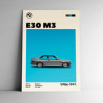 Cuadro decorativo enmarcado con diseño de autos clásicos y modernos, parte de la colección Automóviles, ideal para amantes del automovilismo y la decoración