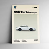 Cuadro decorativo Porsche 996 Turbo – El 911 alemán que marcó una era