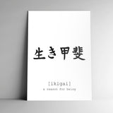 Cuadro decorativo Ikigai - Frase japonesa