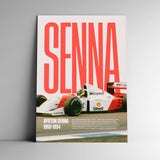 Cuadro decorativo con fondo degradado ayrton senna