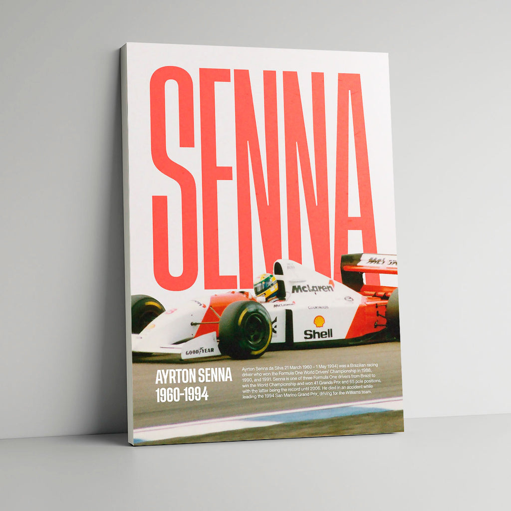 Cuadro con vista laterial tipo bastidor de ayrton senna