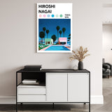 Cuadro decorativo Hiroshi Nagai – Miami retro japonés