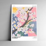 Cuadro decorativo Viviendo Con Flores - Estilo japonés