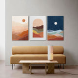 Set de cuadros decorativos Dia & Noche  – Tríptico