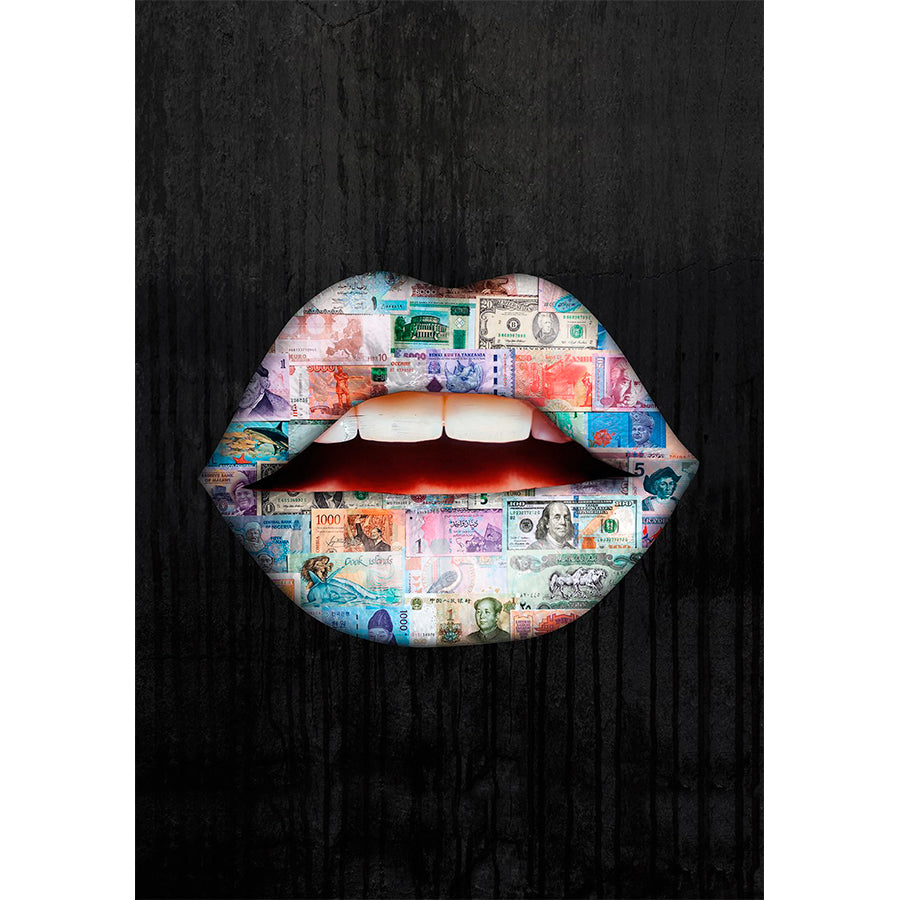 Tríptico Cuadros Decorativos Labios.