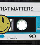 Cuadro decorativo Focus On What Matters – Cassette retro con frase motivacional