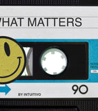 Cuadro decorativo Focus On What Matters – Cassette retro con frase motivacional