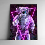 Cuadro decorativo Astronauta Neón – Arte con estilo retrofuturista