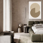 Cuadro decorativo minimalista – Círculos en tonos tierra