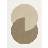Cuadro decorativo minimalista – Círculos en tonos tierra