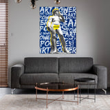 Cuadro decorativo David – Arte clásico y grafiti “The Power of Art”