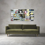 Cuadro decorativo Abstracto Grafiti – Arte urbano inspirado en Basquiat