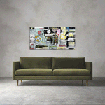 Cuadro decorativo Abstracto Grafiti – Arte urbano inspirado en Basquiat
