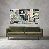 Cuadro decorativo Abstracto Grafiti – Arte urbano inspirado en Basquiat