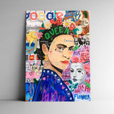 Cuadro decorativo Frida Kahlo Pop – Retrato icónico en arte pop colorido