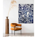 Cuadro decorativo LOVE – Tipografía grafiti en arte urbano